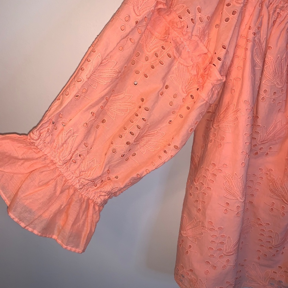 Anthropologie Jane Eyelet Off the Shoulder Top - Picture 9 of 11